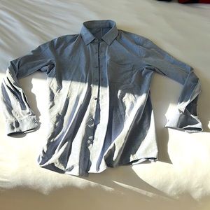 Lululemon Men’s Commission Long-sleeve Button-Up - Light Blue - Size S